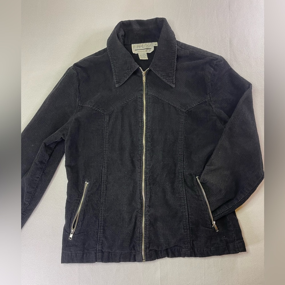 Vintage Chazzz Credentials 100% Cotton Zip up Jacket Size Medium A